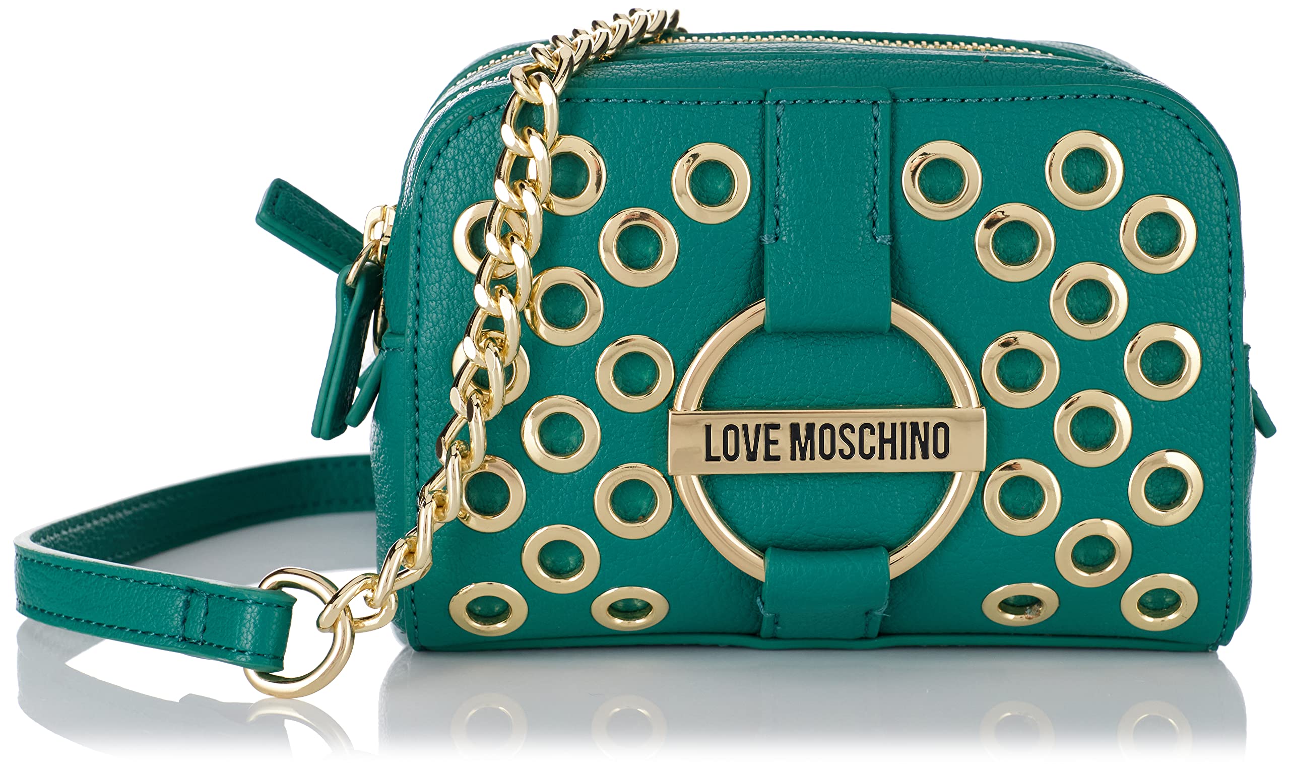 Love Moschino Damen Jc4344pp0fkd0850 Umhängetasche, grün, Einheitsgröße