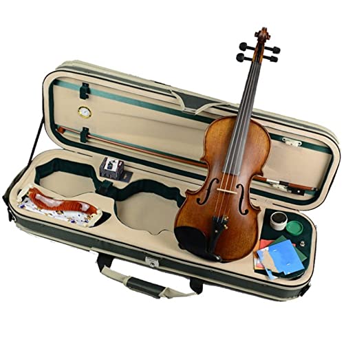 Violine Anfänger Handgemachte 4/4 Größe Violine Massivholz Saiten Bogenkoffer Kit