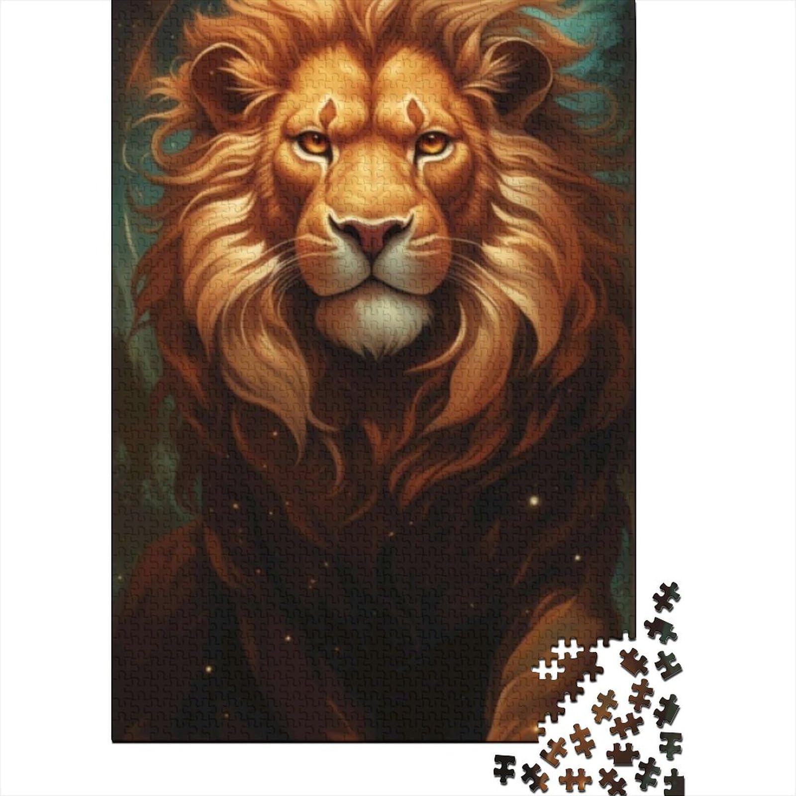 Schwierige, anspruchsvolle Puzzles 1000 Teile Löwen-Puzzles für Erwachsene und Teenager Schwierige, anspruchsvolle Puzzles 1000 Teile (Size : 75x50cm)