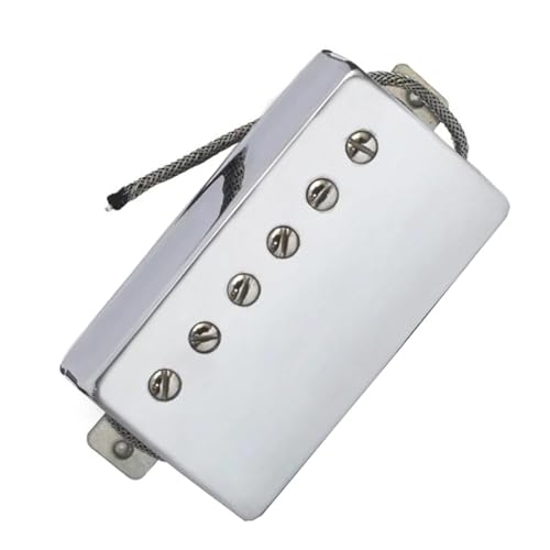 E-Gitarre Humbucker Bridge Pickup Set Chrom Metallabdeckung Ersatzteile Single-Coil-Tonabnehmer