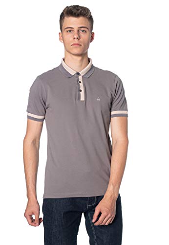 Merc of London Herren Nugent Polo Shirt, Dark Grey, Medium