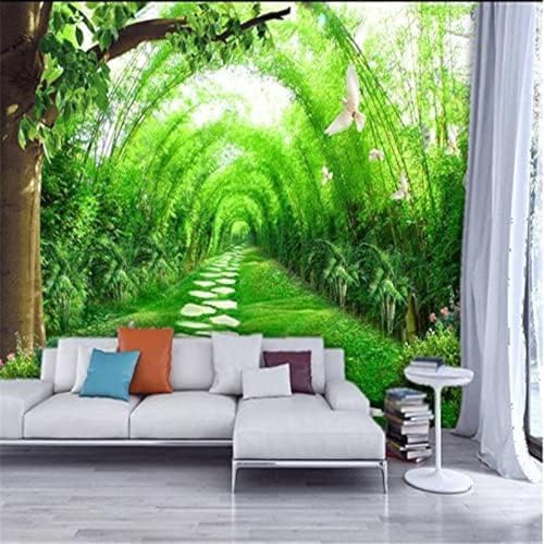 XLMING Gartenblick 3D Tapete Wohnzimmer Sofa Schlafzimmer Esszimmer Home Dekoration Wand-200cm×140cm