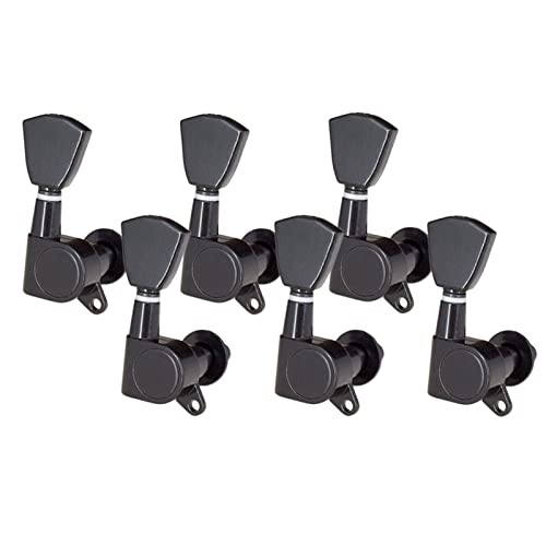 Acoustic Electric Guitar Tuning Pegs Maschinenkopf Tuner Ersatz Stimmwirbel Mechaniken (Color : Black)