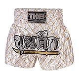 TOP King Muay Thai Boxshorts, Weißgold-216, Medium