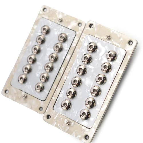 Weißer Humbucker-Tonabnehmer für E-Gitarre, 6-saitiger Spulen-Spalt-Tonabnehmer, Kunststoffspule Single-Coil-Tonabnehmer