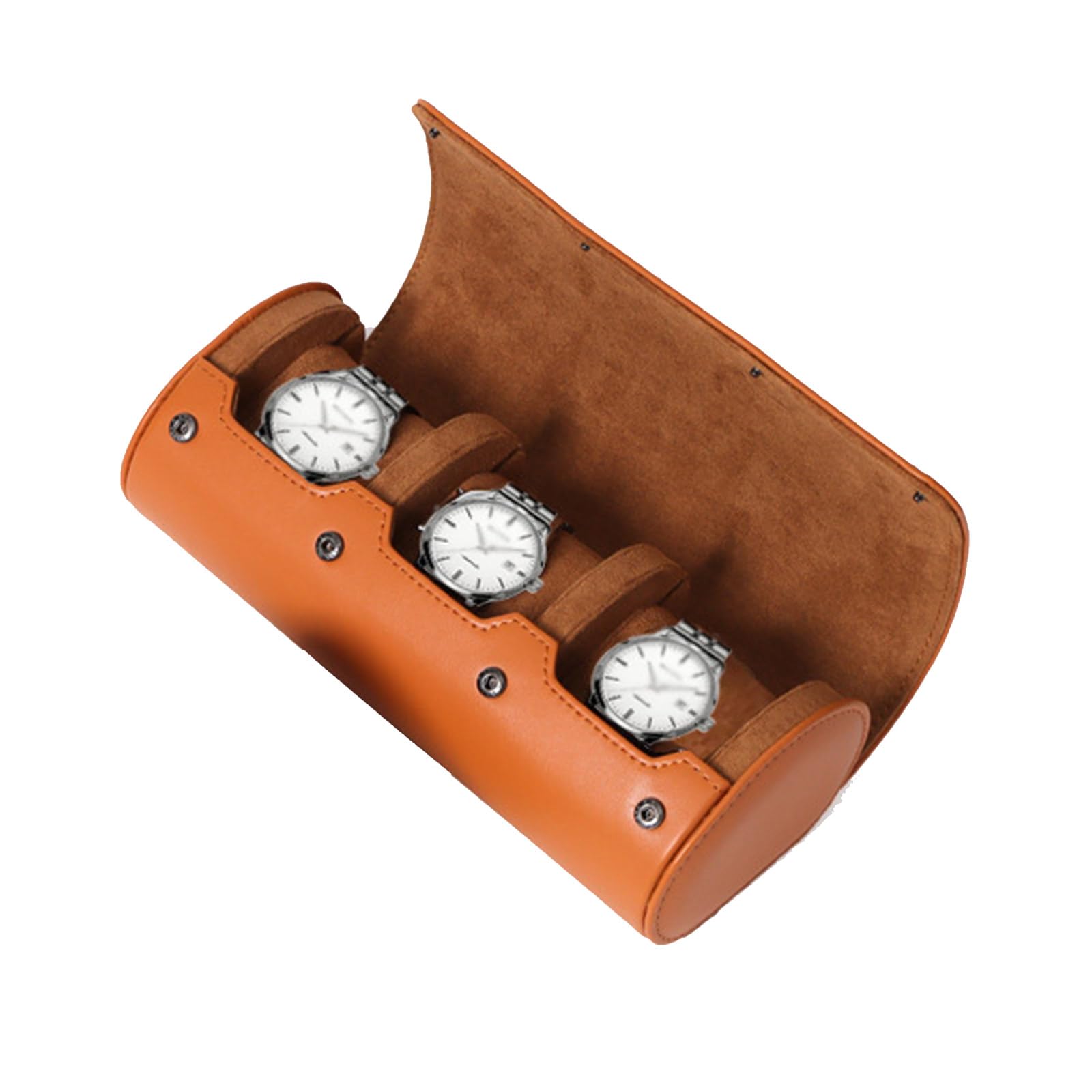 1/2/3 Slot Men Watch Roll Case Leather Display Watches Box Travel Storage Holder for Man Women Birthday