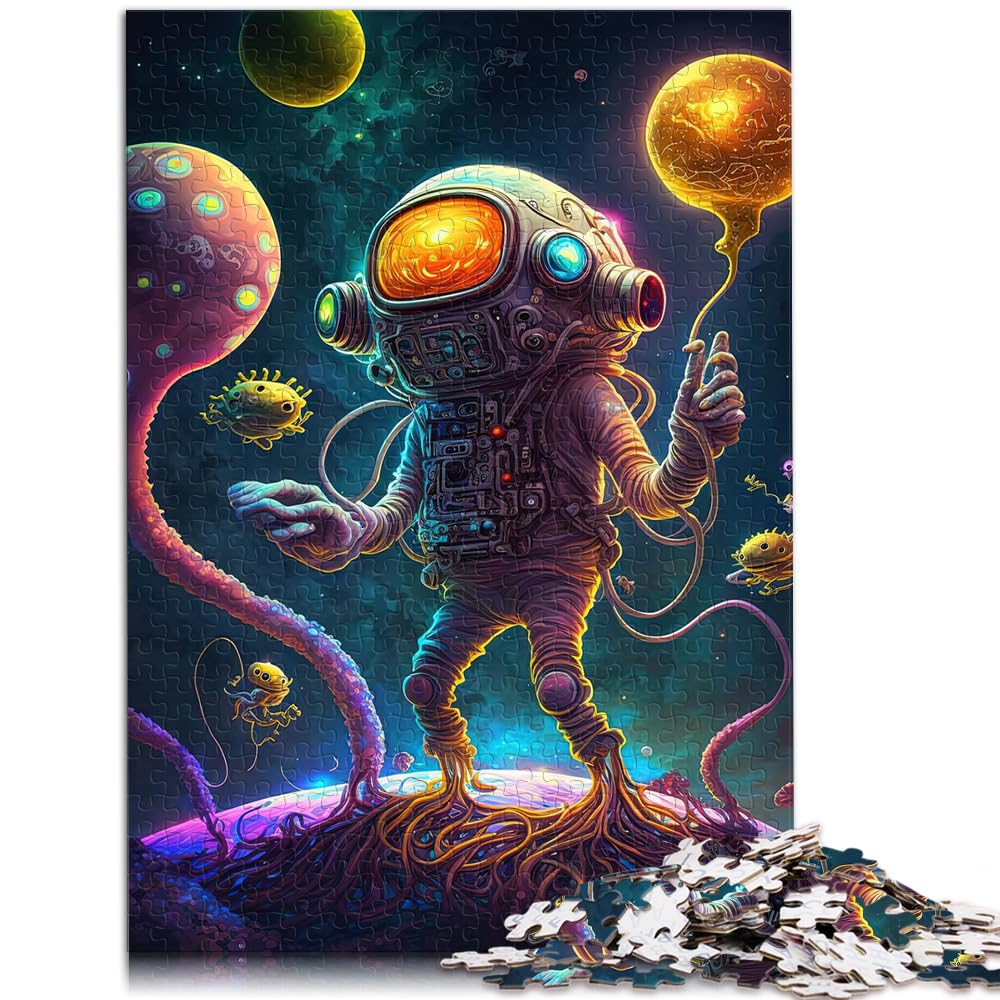 Puzzle, Lernspiele, Alien-Monster, Puzzle 1000 Teile für Erwachsene, Holzpuzzle für anspruchsvolles Puzzlespiel und Familienspiel, 1000 Teile (50 x 75 cm)