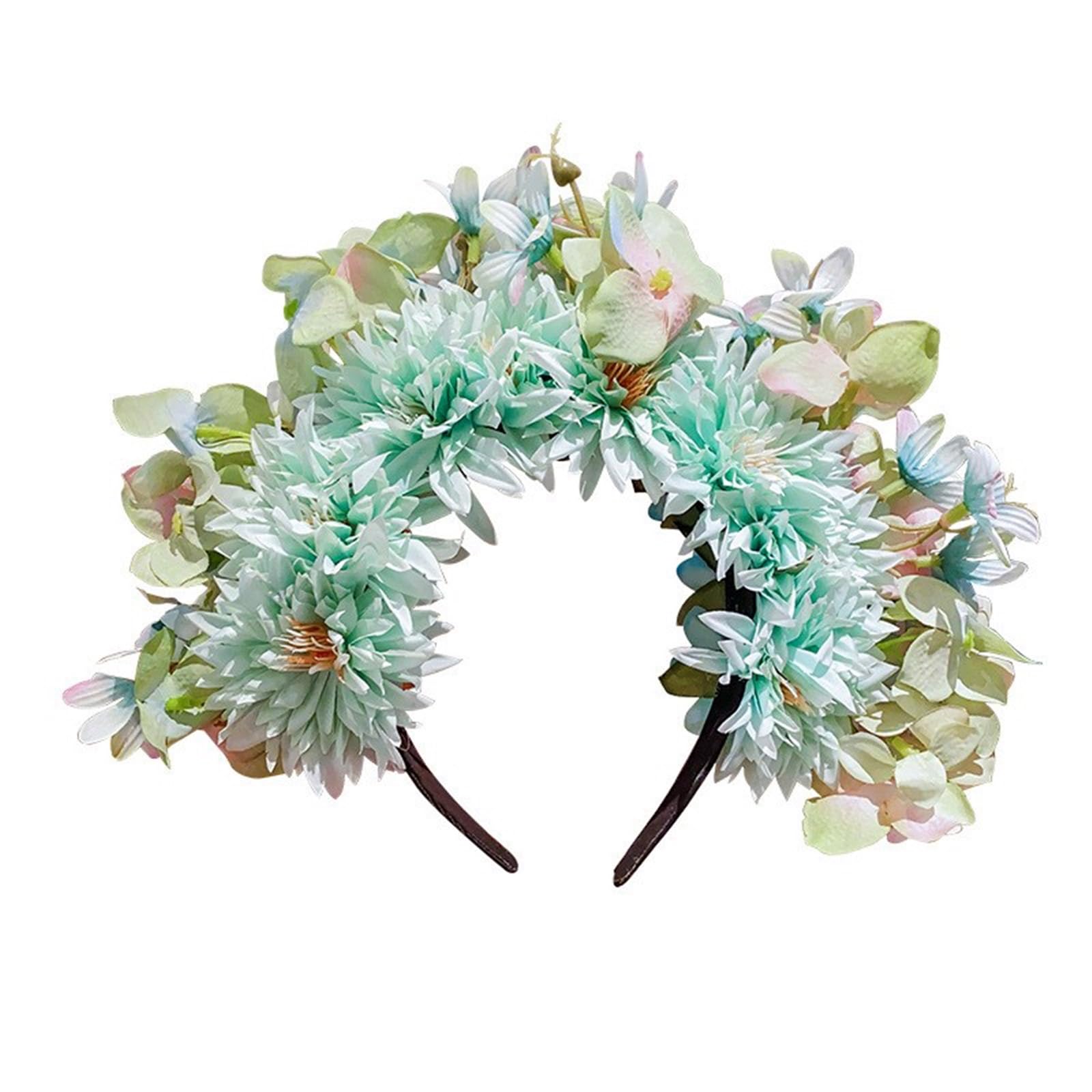 Brautgirlanden, Blumen, Hochzeit, Blume, Stirnband, doppelseitig, Kranz, Haarband, Mädchen, Haarschmuck, Kopfreif, Requisiten, Seidenblumen-Haarbänder