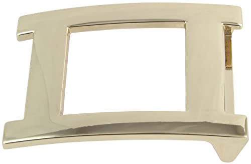 BELTINGER Gürtelschnalle Window 4,0 cm | Buckle Wechselschließe Gürtelschließe 40mm Massiv | Wechselgürtel bis 4cm | Gold Glänzend