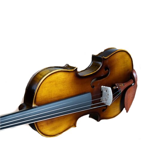 Geige Handgefertigte Violine aus massivem Holz für Erwachsene, Anfängerorchester, das Violine in voller Größe spielt (Color : 1/2)