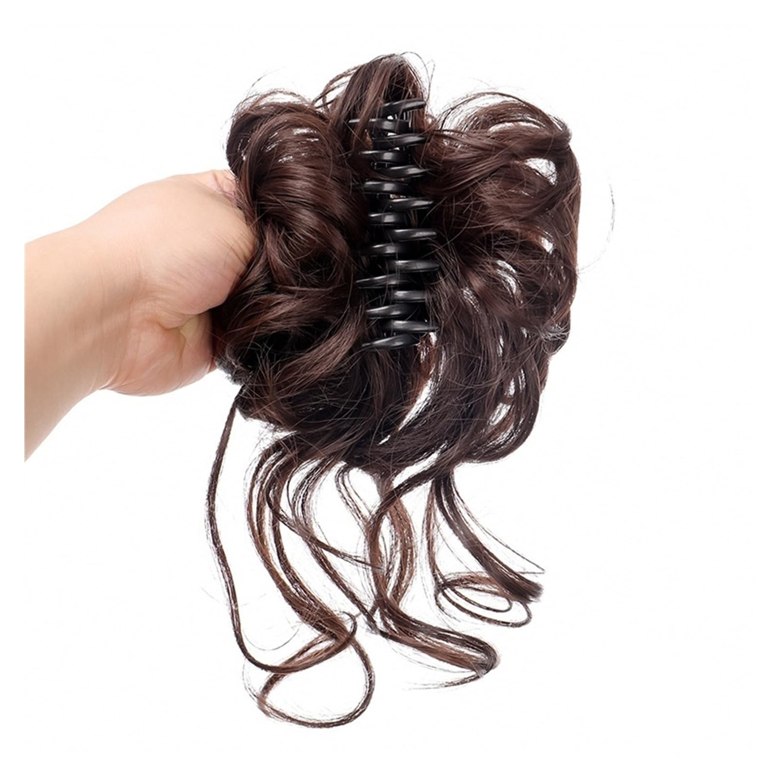 Haarteil Synthetische Chignon-Krallen-Clip-in-Haarteile for unordentliche Dutts, gewellte, lockige Chignon-Haarverlängerungen, zerzauste Hochsteckfrisur-Haarknoten, Pferdeschwanz-Haarteile mit Clip fo