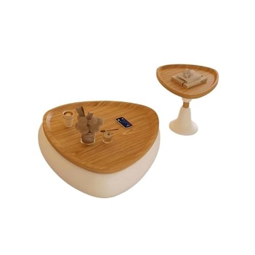 FUHAI-666 Beistelltisch Couchtisch-Set aus Massivholz for Wohnzimmer im rustikalen Stil, perfekt for modernes oder traditionelles Dekor, ideal for kleine Räume Kaffeetisch Kleiner Sofatisch