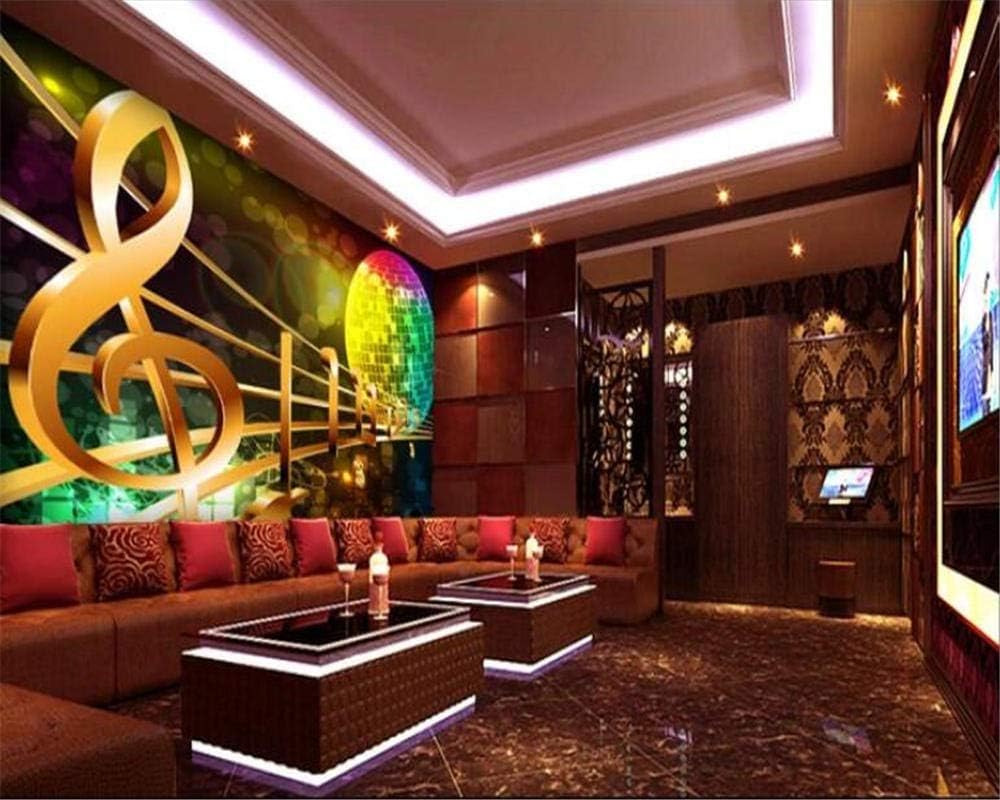 Dynamische Musiknotation 3D Tapete Poster Restaurant Schlafzimmer Wohnzimmer Sofa TV Dekorative Wand-430cm×300cm