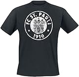 FC St. Pauli Logo T-Shirt (schwarz, XXL)