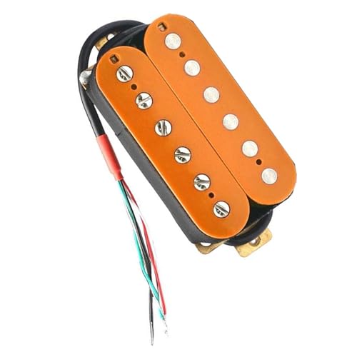 Orange E-Gitarre Humbucker Hals Pickup Vier Verhalten mit Schild Gitarrenteile Single-Coil-Tonabnehmer