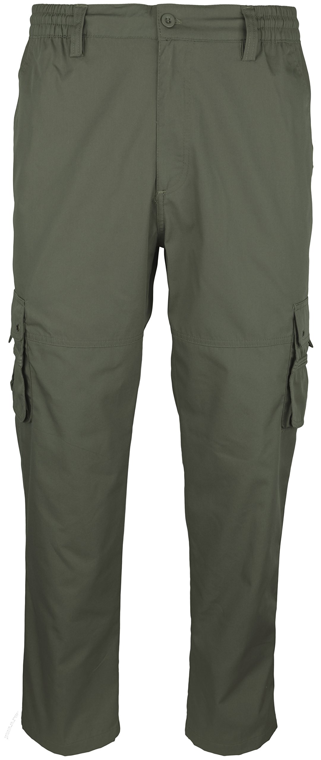 SOUNON Herren Cargohose, Cargo Pants, Chino Hose - Khaki (29), Groesse: 5XL