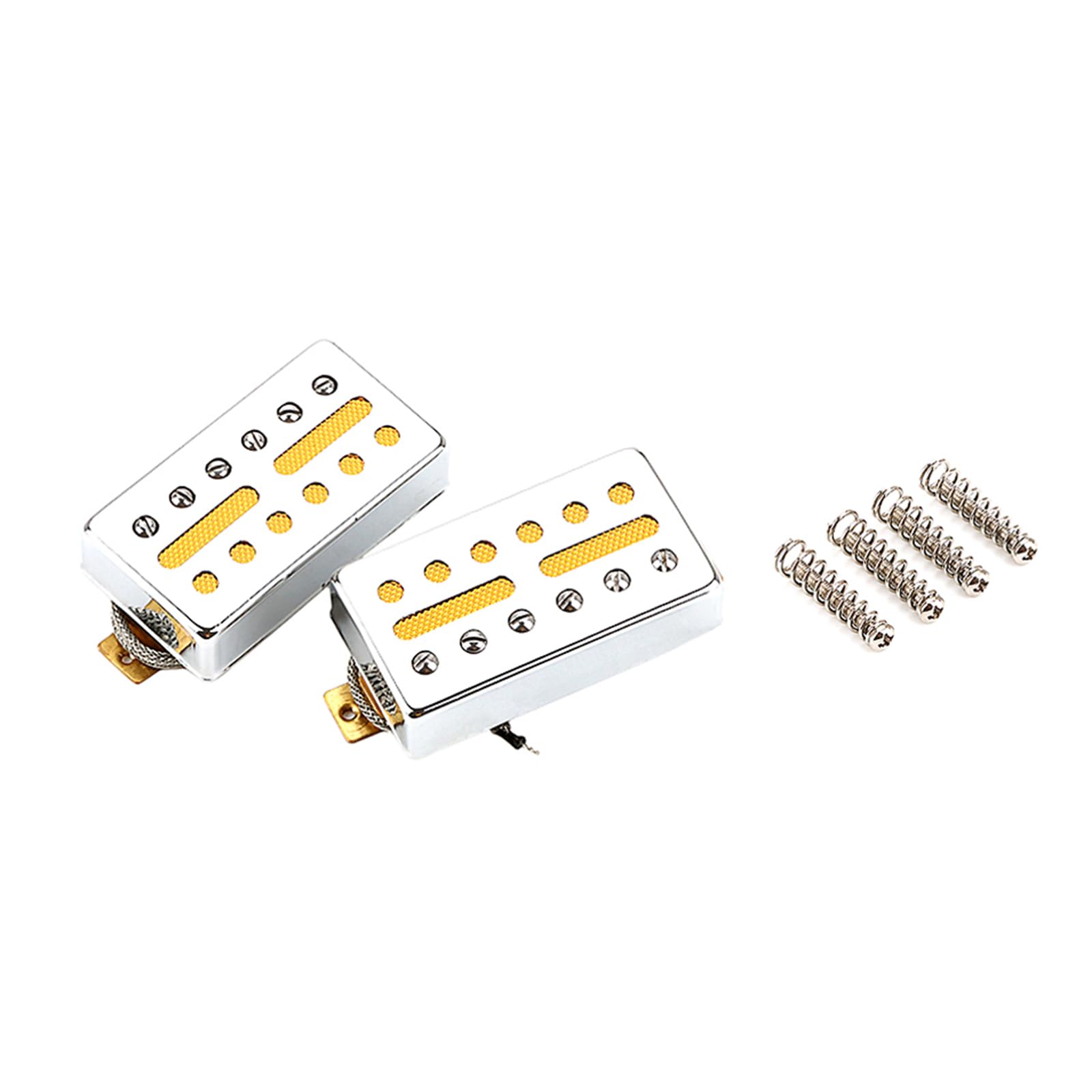 Single Coil Tonabnehmer Hals und Steg Ersatz Zubehör Set kompatibel mit E-Gitarre für Gitarrenteile Single Coil Pickups Hals und Bridge Pickup kompatibel mit Elektro