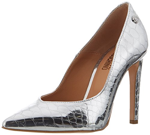 Love Moschino Damen Pumps, Silber (Silver), 40 EU