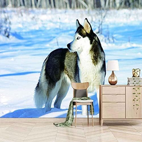 Schneewittchen-Wolf 3D Tapeten Wanddekoration Fototapete Sofas Wohnzimmer Wandbild Schlafzimmer-430cm×300cm