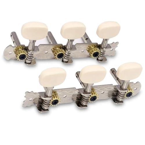 Strings Tuning Pegs Mechaniken Für Gitarre 3L 3R Vintage Gitarren-Stimmstecker, vergoldeter Maschinenkopf, Stimmschlüssel, Stimmgerät, Einzelloch