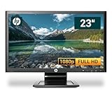 HP ZR2330w 23 Zoll Business Computer Monitor, Desktop Gaming Monitor, Full HD (VGA - DisplayPort - DVI - VESA), PC Bildschirm, Schwarz (Generalüberholt)