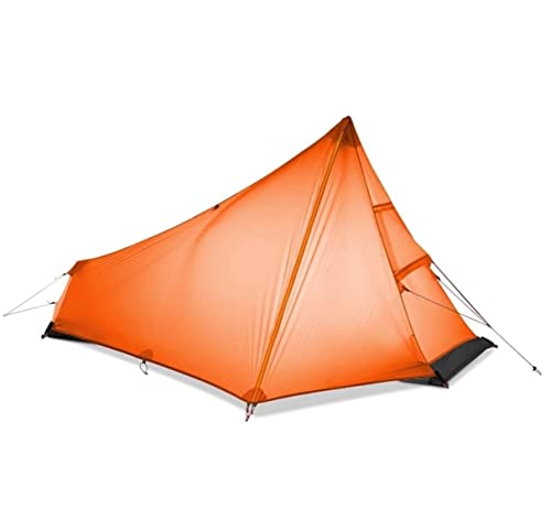 Camping Zelt Ultraleichtes Campingzelt Für Eine Person, Einfach Aufzubauen, Wasserdicht, Tragbar, Keine Zeltstange, Sofortiges Zelt Im Freien Zelt Für Klettern(Orange)