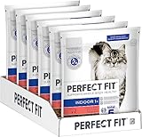 PERFECT FIT Indoor Adult Trockenfutter für erwachsene Katzen ab 1 Jahr - Rind, 750g (6 Beutel)