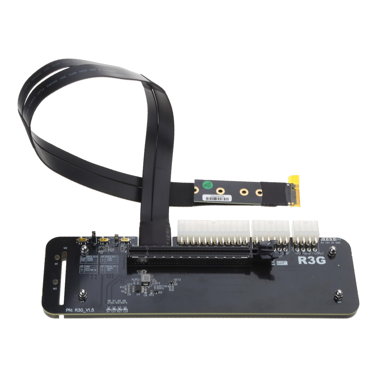 Bjebndd R43SG/R43SGTU Externer Grafikkartenständer Halterung M.2 M-Key PCIe3.0x4 Kabel Erweiterungskartenhalterung 25 cm 50 cm R43sg Grafikkartenständer