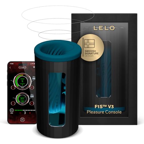 LELO F1S V3, Male Masturbator with 6 Vibrating Patterns, Teal