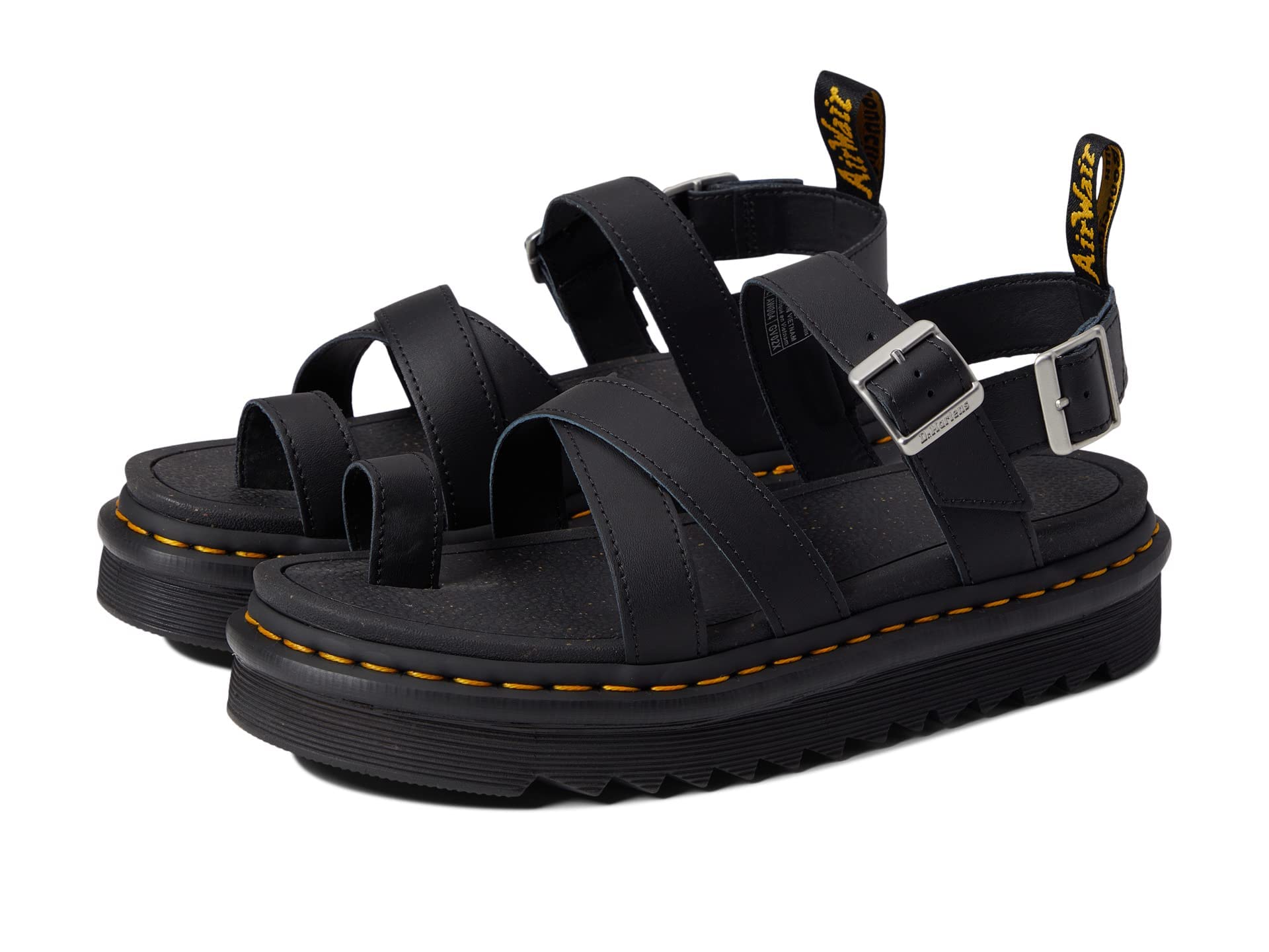 Dr. Martens Damen Avry Sandals, Black Hydro, 37 EU