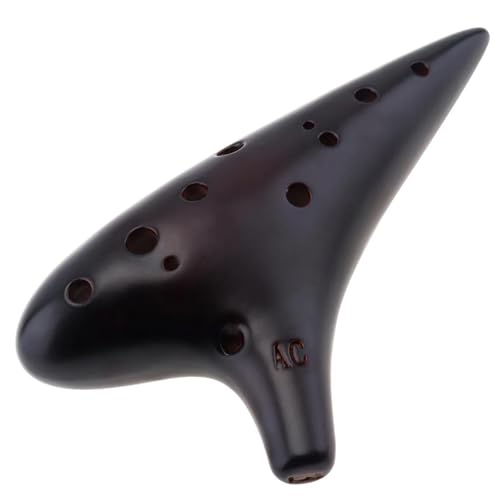 Okarina Palm Red Farbe 12 Löcher Alto ToneC Ocarina Flöte Keramik Musikinstrumente Professionelle Geräuchert Brennen