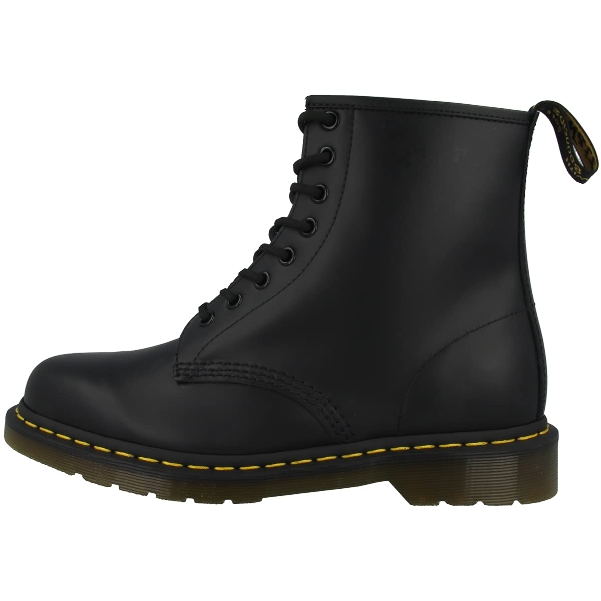 Dr. Martens Herren 8 Eye Boot Springerstiefel, Black Smooth, 41 EU