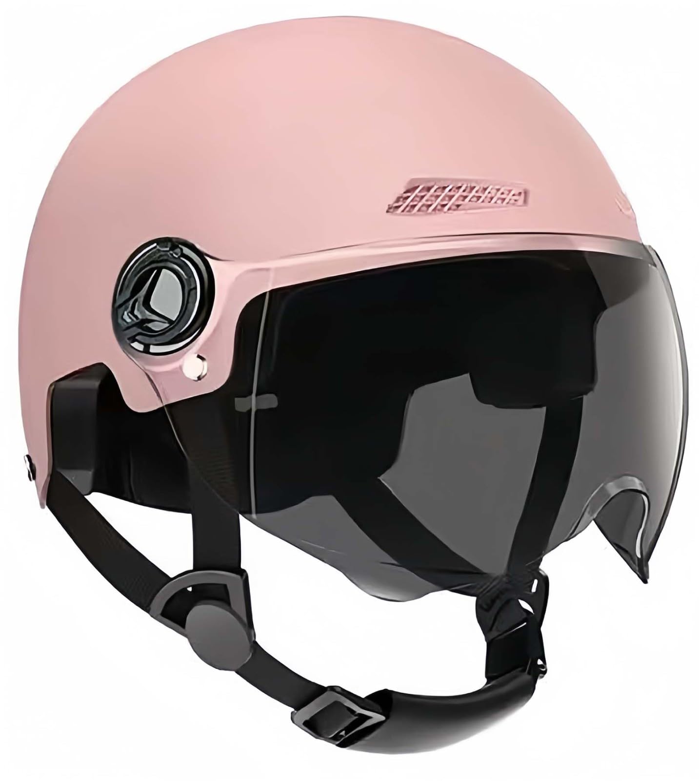 Offener Helm, Halber Motorradhelm Mit Visier, Cruiser-Schutz In ECE-Geprüftem Fall, Schützt Effektiv Die Verkehrssicherheit, Unisex F,52-60CM