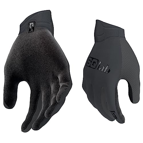 SQlab Unisex SQ-Gloves ONE-OX Fahrrad Handschuhe, Schwarz, M-Wide