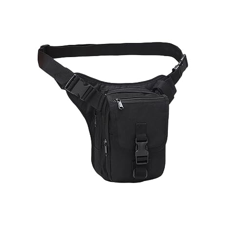 Motorrad Beintasche Motorrad Drop Bein Taille Taschen wasserdichte Bein Seite Tasche Gürtel Hüfte Bum Gepäck Fahrt Pack Geldbörse Fanny Pack Tasche Moto accesorios Motorrad Tasche Bein(Black-05)