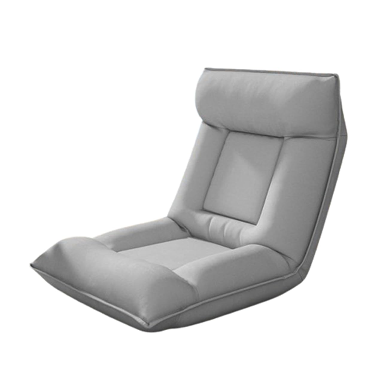 Klappsofa Stuhl, Klappbarer Gaming-Stuhl mit hoher Rückenlehne, weiches Kissen, leicht zusammenklappbar, Sitzsack-Sofa for Teenager und Erwachsene, geeignet for Schlafzimmer, Büro, Wohnzimmer(Gray)