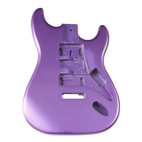 Gitarrenteile, Metallic-Lila-Farbe, Pappelholz, E-Gitarrenkörper, DIY-Gitarrenteile, Gitarrenfass, 5,7 Cm Taschenbreite