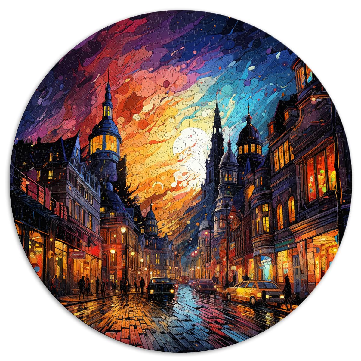 Puzzle Altstadt von Quebec, 1000 Teile, für Erwachsene, 67,5 x 67,5 cm, Lernspielzeug, Familienspiele, Künstlersammlung, bildende Kunst