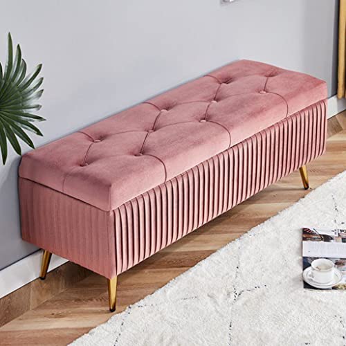 ESBANT Polsterbank Samt SchuhbankFußstütze Bettbank Sofa Hocker,Für Eingangsbereich Wohnzimmer Schlafzimmer,60x 40 X 45 cm(23,6X 15,7 X 17,7 Zoll)