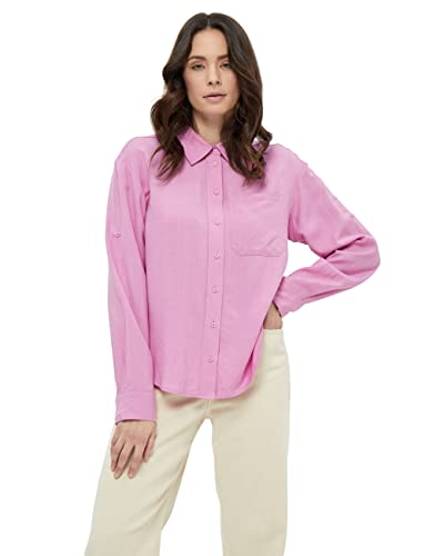 Peppercorn Damen Langarmshirt Marniella Langärmeliges Hemd, 4018 Fuchsia Pink, XL