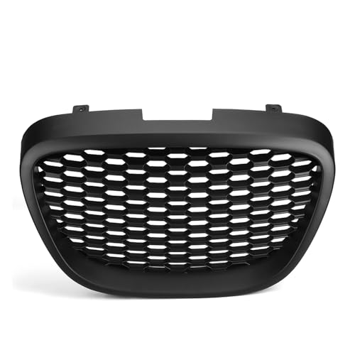 Frontgrills Für Seat Für Leon MK2 1P Für Altea Für Toledo Mk3 2004-2009 Frontstoßstangengrill Haubengitter Frontwabengrill Front Bumper Grille(Glossy Black)