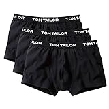 TOM TAILOR Boxer Briefs, Herren Boxershorts, 3er Pack (M / (5), 3 x schwarz)