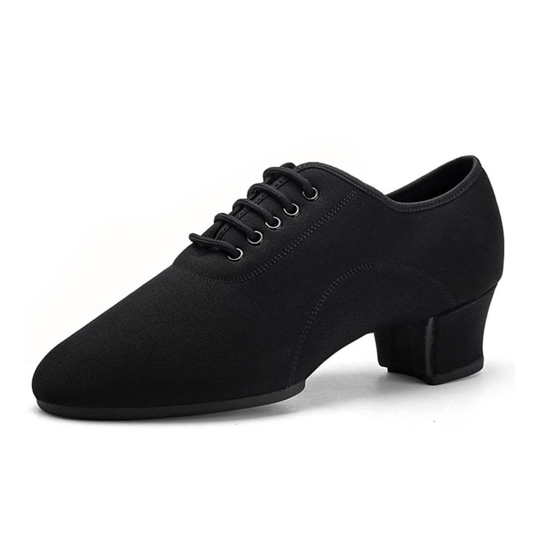 Herren Ballsaal Tanzschuhe, Breathable Tango Salsa Latin Charakter Schuh Schwarz Tanzen Praxis Schuh Für Männer,5cm Heel Suede Soles,41 EU