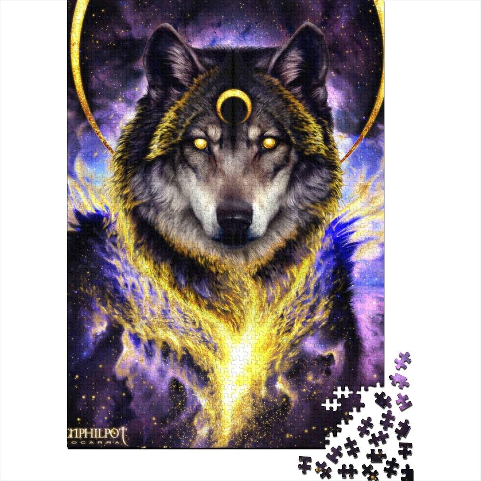 1000 Teile für Erwachsene Schwieriges Puzzle Wolf Großes Puzzle für Erwachsene Puzzles für Erwachsene Lernspiel Herausforderungsspielzeug 75x50cm