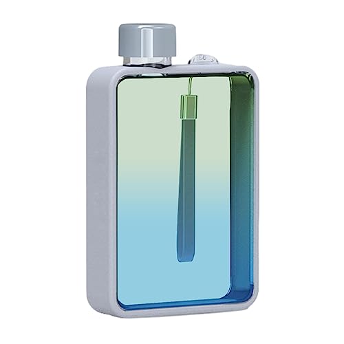 UKALOU Flache Wasserflasche – Reisewasserflasche – auslaufsichere flache Sport-Reiseflasche, tragbare Wanderwasserflaschen für Outdoor, Laufen, Camping, Radfahren, Schule