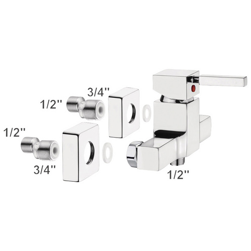 CORNAT Duscharmatur »LUCERA NEW«, Messing, glänzend, ½" - silberfarben 3