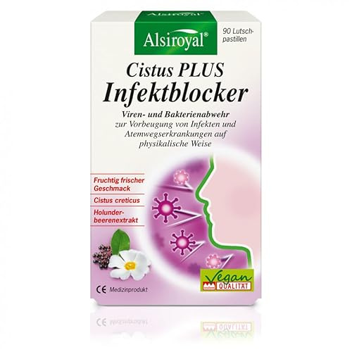 Alsiroyal Cistus PLUS Infektblocker, 90 Lutschpastillen, vegan, Reformprodukt des Jahres 2021