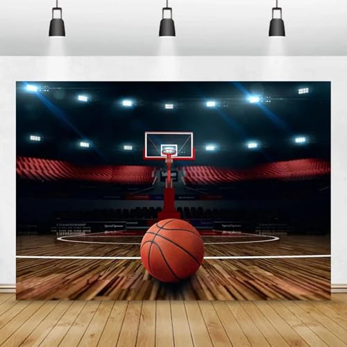 Basketballplatz Alles Gute zum Geburtstag Kinder Junge Fotografie ZaunBanner Schule Sport Treffen Dekoration Hintergrund 350x230cm