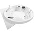 Basera® Indoor Podest-Whirlpool Badewanne XXL Gomera mit Ecke Classic 186 x 186 cm