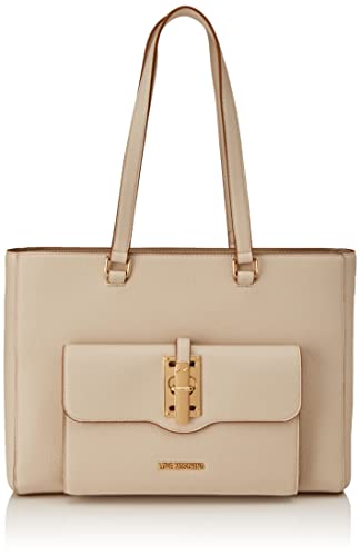 Love Moschino Damen Jc4316pp0gkw0103 Shopper, Elfenbein